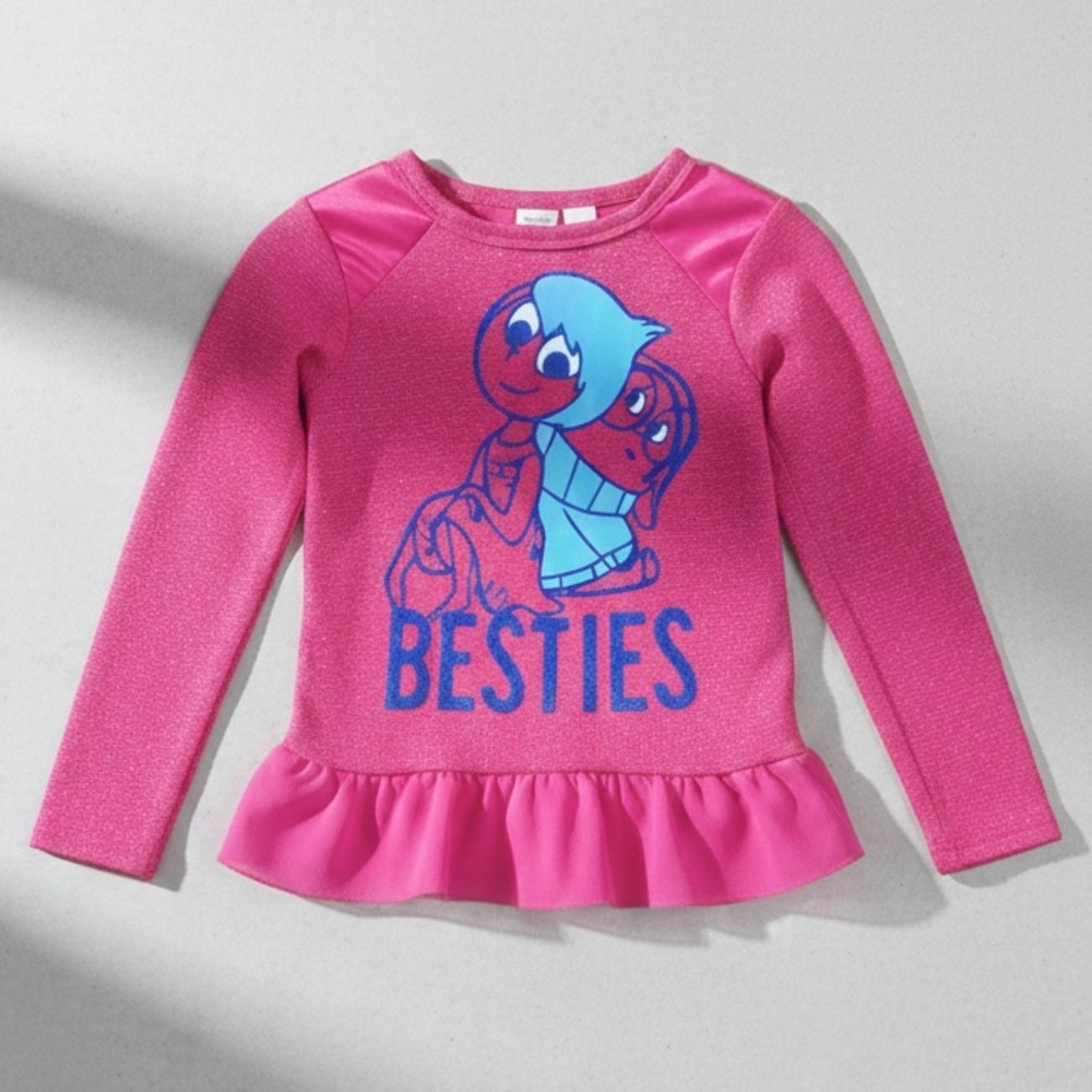 Girls Long Sleeve Inside Out Shirt